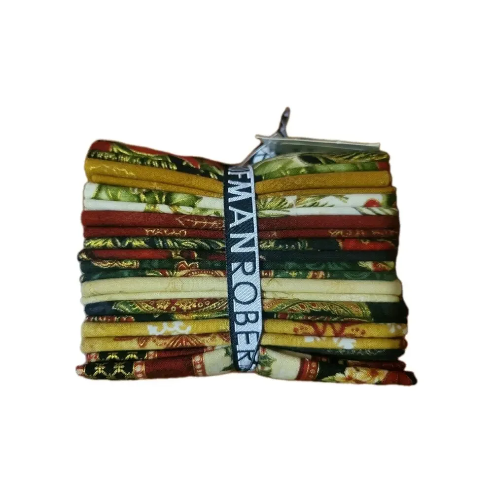 Holiday Flourish Robert Kaufman Fat Quarter Bundle 11 Pieces 2.750 Yards Quilt